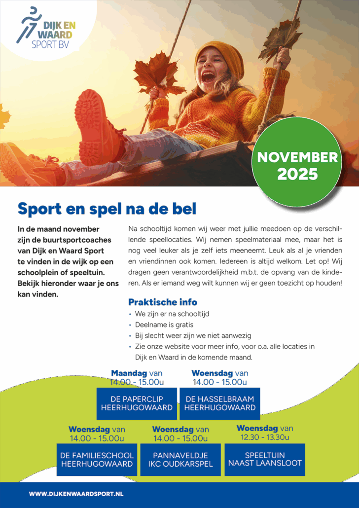 Sport en Spel na de bel november